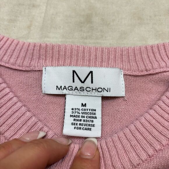 Ladies M MAGASCHONI Ombre Drop-Shoulder Sweater Cotton Blend‎ Size Medium - Picture 10 of 11